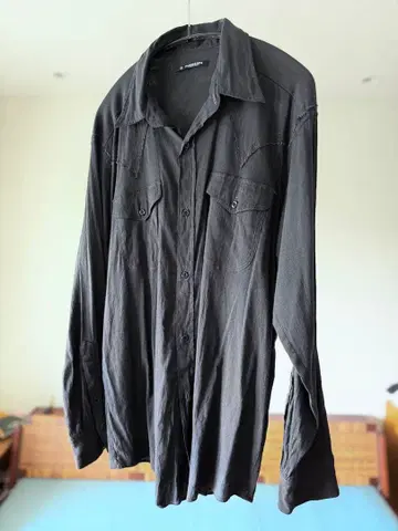 maatee&sons 마티 블랙 샴브레이 셔츠 웨스턴 2