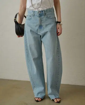 라운지 드레스 코쿤 데님 팬츠