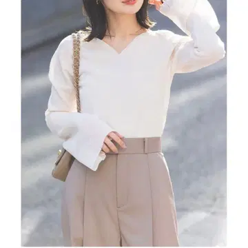 NOBLE 컴포트 더블 시어 커프스 리브 니트