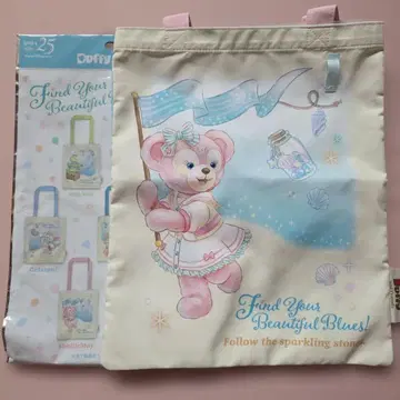 디즈니씨 25주년 더피&프렌즈 토트백 셰리메이