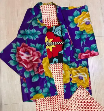 명선 꽃무늬 겉옷 다이쇼 로망 앤티크