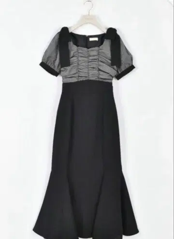 안미르 도킹 개더 리본 OP 원피스