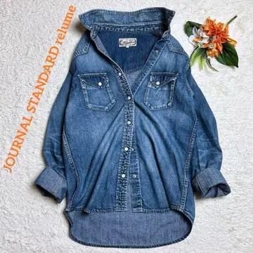 새상품급/저널 스탠다드 리룸 빈티지 데님 셔츠 겉옷 M