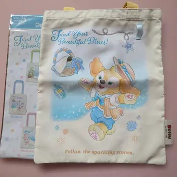 디즈니 씨 25주년 더피&프렌즈 토트백 쿠키 앤