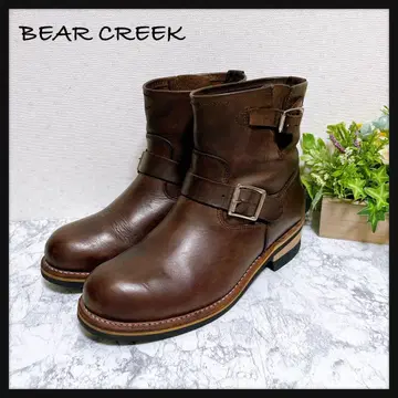 [ BEAR CREEK ] 엔지니어 부츠 가죽 천연 가죽 스틸토 한국제