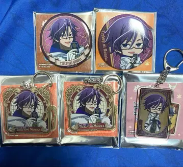 도겐안귀 진로우 페어 핸즈 캔뱃지 아크릴 키링 모모카 츠키요미 5점