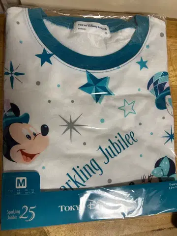디즈니씨 25주년 셔츠 스파클링 쥬빌리 M 사이즈