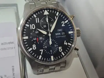 IWC 파이롯트 워치 크로노그래프 자동 와인딩 SCHAFFHAUSEN