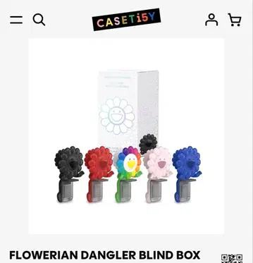 무라카미 다카시 CASETiFY 빨간 꽃 그립 한정판 카드 포함