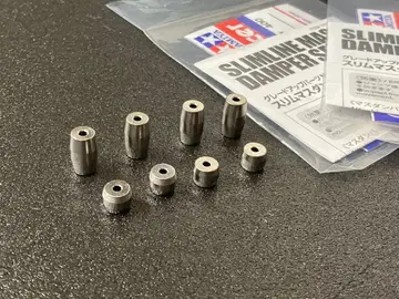 미니 사륜구동 슬림 매스댐퍼 도금 실버 2개입