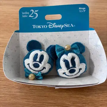 새상품 디즈니씨 25주년 반지 미키 미니