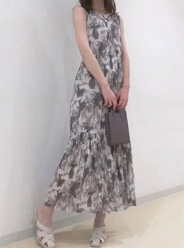 컨디션 최상 COCODEAL 플라워 프린트 원피스 티어드 개더 1