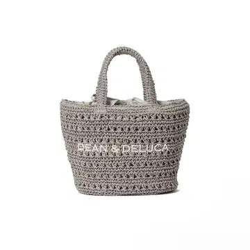 DEAN&DELUCA BEAMS 크로셰 바스켓 백 S 그레이