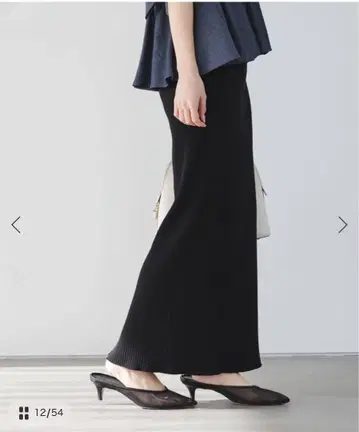 NOBLE 골지 타이트 스커트