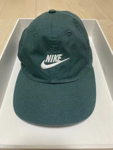 NIKE 헤리티지86 그린 자수 로고 캡 나이키 모자 새상품급