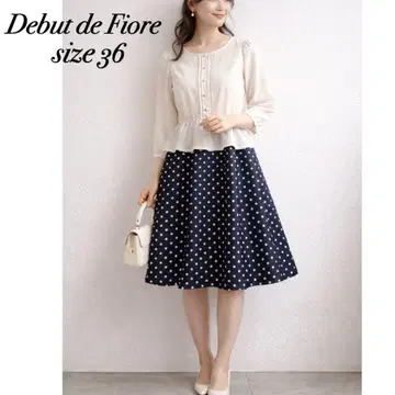 [ 최종 가격 ] 새상품급 데뷔 피오레 도킹 원피스 S 일본제 봄 여름