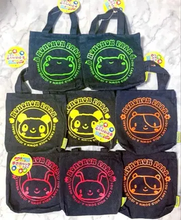 노호혼 파크 데님 핸드백 팬더 토끼 개구리 햄스터 모음