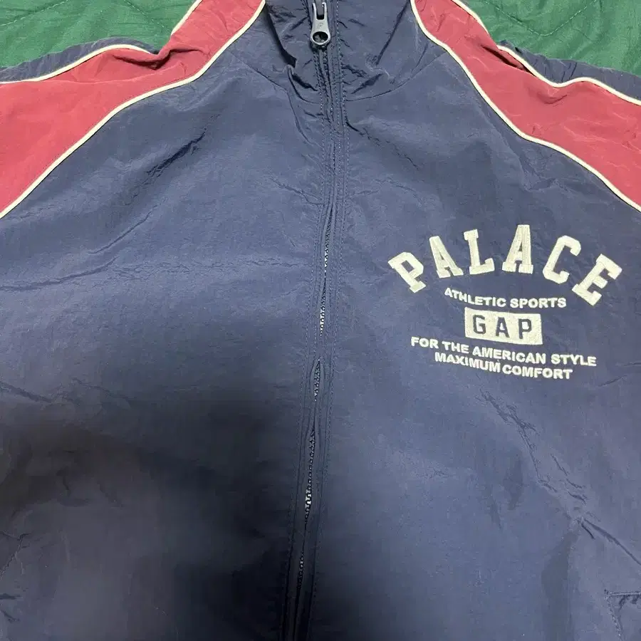 Palace x Gap Nylon Track Top Navy Red - 24SS #팔라스,#팔라스자켓