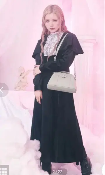 EATME 고딕 맥시 원피스 블랙