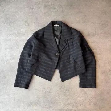 테일러드 자켓 짧은 기장 블랙 모드 겉옷 성숙 캐주얼