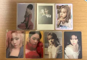 aespa winter 윈터 포토카드 세트 8장