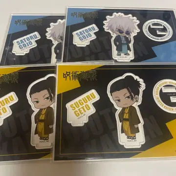 주술회전 로손 점페스 아크릴 스탠드 고죠 사토루 게토 스구루