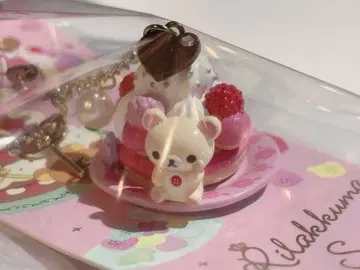 레어템 코리락쿠마 디저트 플레이트 키링 스트랩