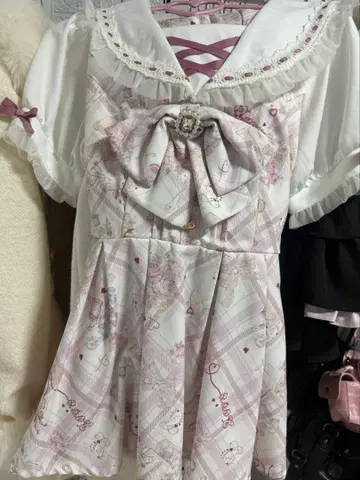 LIZLISA Sewing Bear 패턴 셋업