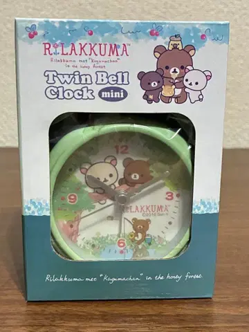 리락쿠마 트윈 벨크로 미니 알람 시계 헤이세이 레트로