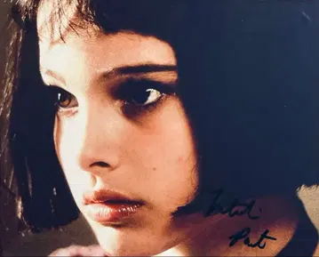 나탈리 포트만 친필 사인 사진 스타 워즈 레온 wd