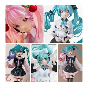 하츠네 미쿠 벚꽃 미쿠 시나몬 미쿠 서브컬처 미쿠 피규어 세트