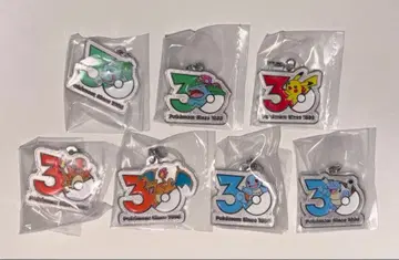 미개봉 포켓몬 30주년 메탈 참 마스코트 전 7종 컴플리트 세트