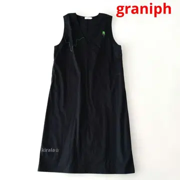 graniph 그라니프 뷰티풀 섀도우 오버롤 스커트 L