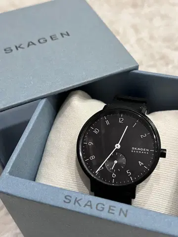 SKAGEN 아날로그 손목시계 블랙 AAREN KULOR SKW2801