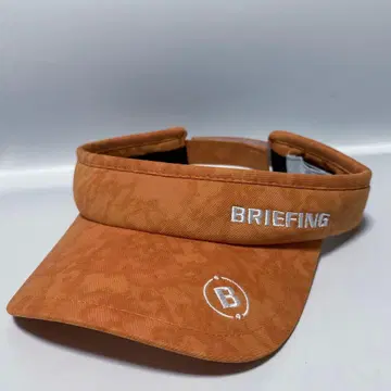 BRIEFING 브리핑 로고 선바이저 골프 오렌지 인기