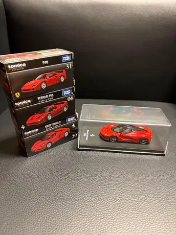 페라리 미니카 4대 세트 토미카 프리미엄 데아고스티니