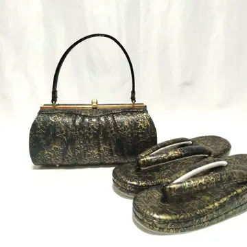 6635 후리소데용 조리 백 세트 고급 인조 가죽 새상품 성인식