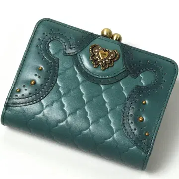 미사용 ANNA SUI 안나수이 레노아 가마구치 지갑 터콰이즈