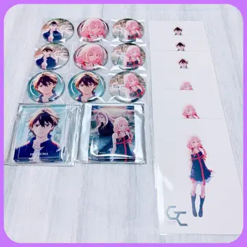 길티 크라운 길크라 노이타미나 캔뱃지 아크릴 블록 특전