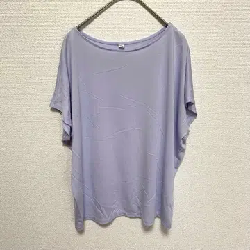 UNIQLO 유니클로 돌먼 슬리브 반팔 티셔츠 라이트 퍼플 M