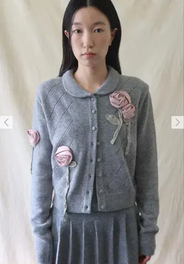 sinoon SNRosette 펀칭 가디건