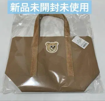 가격 인하 불가 러브러리 올드 테디 와펜 토트백 소 베이지 .