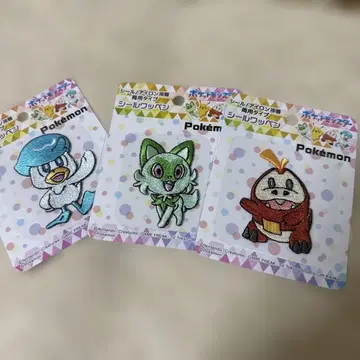 포켓몬 씰 와펜 3개 세트 새상품
