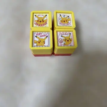 포켓몬 캐릭터 스탬프 4개 세트 피카츄 새상품