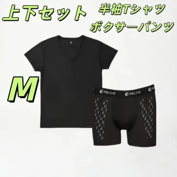 Relive 리라이브 남성용 상하의 세트 이너 셔츠 복서 팬츠 M