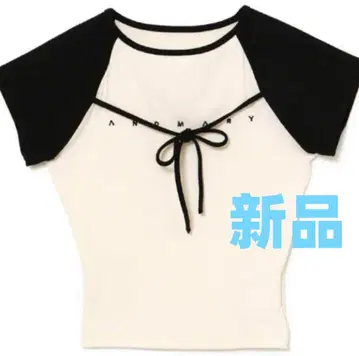 andmary Alma 리본 상의 알마 리본 새상품 T셔츠