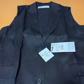 ZARA 블랙 롱 베스트 지레 M 사이즈 미사용 새상품