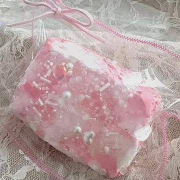 [ 미사용 새상품 ] 핑크 마블 샤리샤리 토로토로 질감