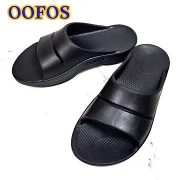 컨디션 최상 OOFOS 우포스 OOahh 리커버리 샌들 블랙 25