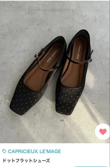 CAPRICIEUX LE'MAGE 도트 플랫슈즈 23.5